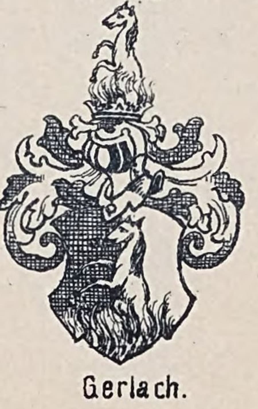 The Gerlach arms on plate II of Fritsch’s Görlitz armorial