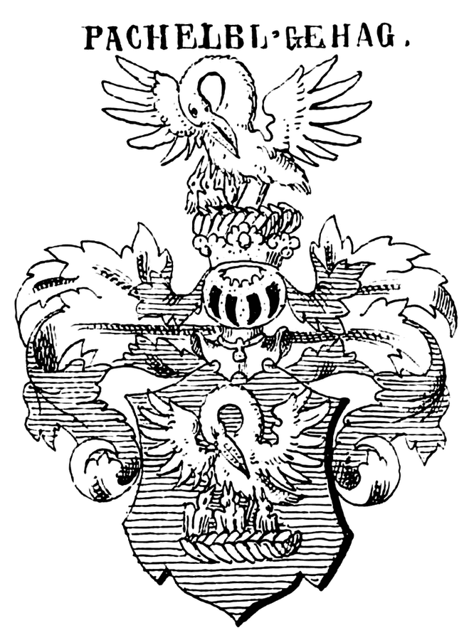 Wappen der Freiherren von Pachelbl-Gehag